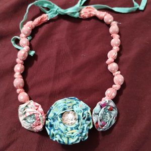 Matilda Jane Fabric Wrapped Necklace